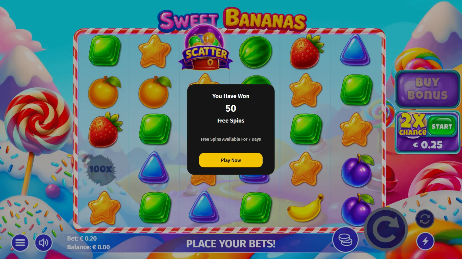 Machine à sous Sweet Bananas d'Axolotl Games