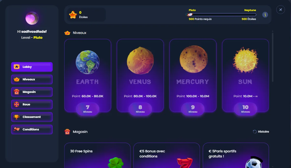 Programme VIP MyStake et ses dix niveaux